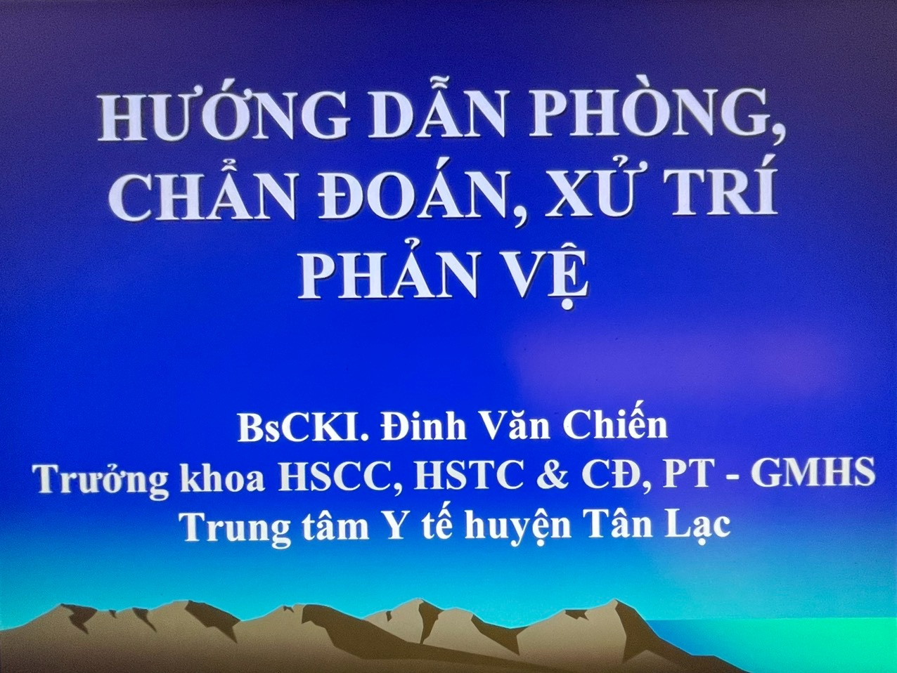 HƯỚNG DẪN PHÒNG, CHẨN ĐOÁN, SỬ TRÍ PHẢN VỆ NĂM 2023