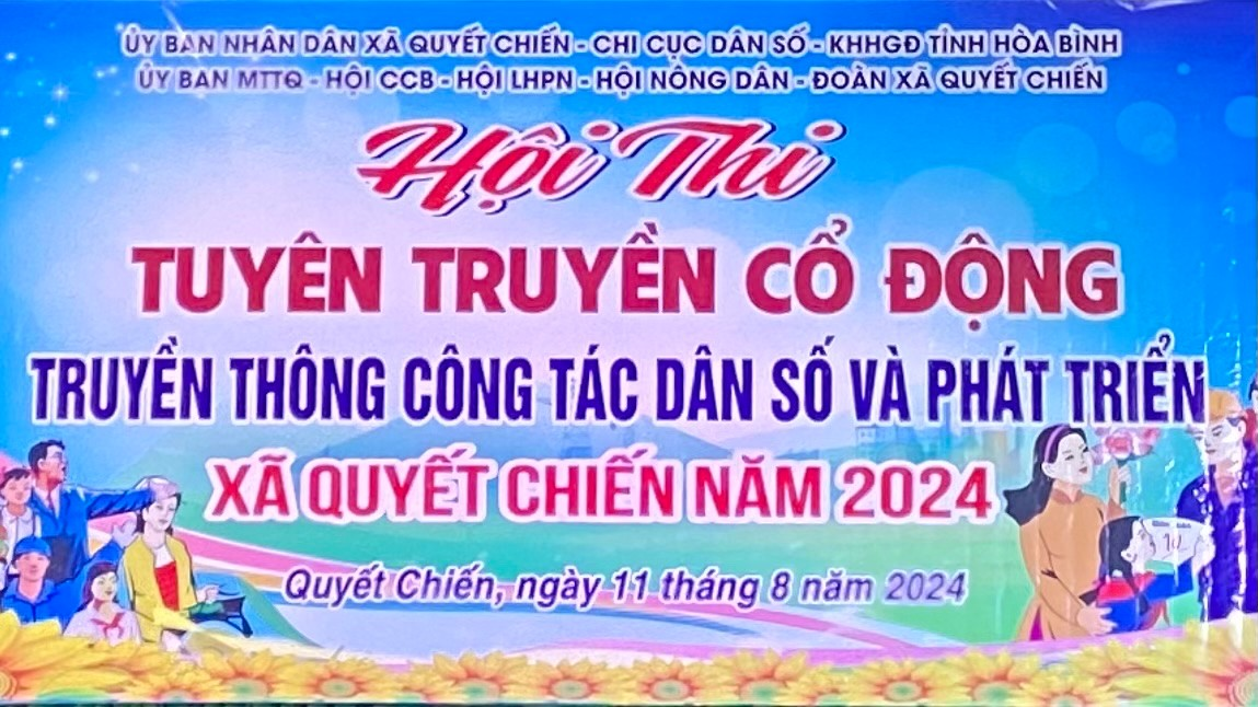 ĐÊM TRUYỀN THÔNG VỀ DÂN SỐ VÀ PHÁT TRIỂN TẠI XÃ QUYẾT CHIẾN - HUYỆN TÂN LẠC