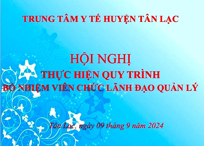 HỘI NGHỊ BỔ NHIỆM VIÊN CHỨC LÃNH ĐẠO QUẢN LÝ